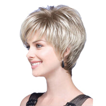 Load image into Gallery viewer, Shannon | Blonde Short Pixie Cut Straight Synthetic Hair Wig With Bangs