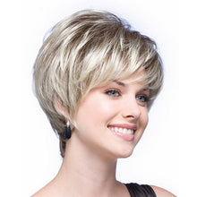 Load image into Gallery viewer, Shannon | Blonde Short Pixie Cut Straight Synthetic Hair Wig With Bangs