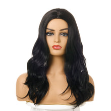 Load image into Gallery viewer, Drama | Black Long Wavy Synthetic Hair Wig