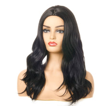 Load image into Gallery viewer, Drama | Black Long Wavy Synthetic Hair Wig