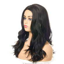 Load image into Gallery viewer, Drama | Black Long Wavy Synthetic Hair Wig
