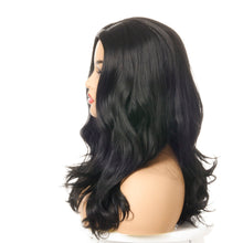 Load image into Gallery viewer, Drama | Black Long Wavy Synthetic Hair Wig
