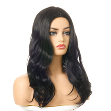 Load image into Gallery viewer, Drama | Black Long Wavy Synthetic Hair Wig