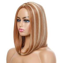 Load image into Gallery viewer, Monica | Blonde Medium Long Straight Synthetic Hair Wig