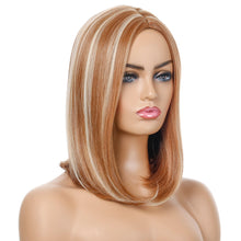 Load image into Gallery viewer, Monica | Blonde Medium Long Straight Synthetic Hair Wig