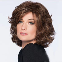 Load image into Gallery viewer, Samatha | Brown Medium Wavy Synthetic Hair Wig