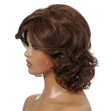 Load image into Gallery viewer, Samatha | Brown Medium Wavy Synthetic Hair Wig