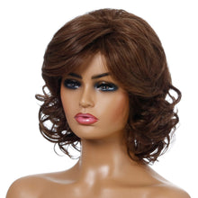 Load image into Gallery viewer, Samatha | Brown Medium Wavy Synthetic Hair Wig