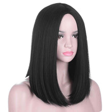 Load image into Gallery viewer, Basic | Black Long Straight Synthetic Hair Wig