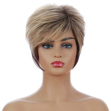 Load image into Gallery viewer, Joey | Blonde Short Pixie Cut Wavy Synthetic Hair Wig With Bangs