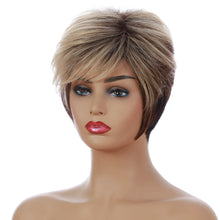 Load image into Gallery viewer, Joey | Blonde Short Pixie Cut Wavy Synthetic Hair Wig With Bangs
