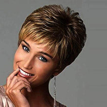 Load image into Gallery viewer, Joyce | Blonde Short Pixie Cut Straight Synthetic Hair Wig With Bangs