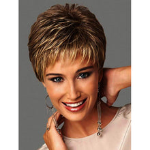 Load image into Gallery viewer, Joyce | Blonde Short Pixie Cut Straight Synthetic Hair Wig With Bangs