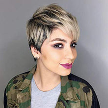 Load image into Gallery viewer, Joyer | Blonde Short Pixie Cut Straight Synthetic Hair Wig
