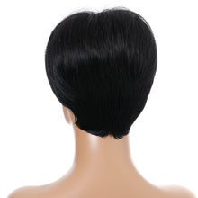 Load image into Gallery viewer, Jupiter | Black Short Pixie Cut Straight Synthetic Hair Wig