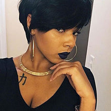 Load image into Gallery viewer, Jupiter | Black Short Pixie Cut Straight Synthetic Hair Wig