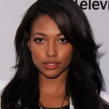 Load image into Gallery viewer, Ella | Black Long Straight Synthetic Hair Wig with Bangs