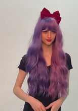 Load and play video in Gallery viewer, Tulip | Halloween Purple Long Wavy Synthetic Hair Wig with Bangs
