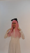 Load and play video in Gallery viewer, Lara | Halloween Coral Pink Long Straight Synthetic Hair Wig with Bangs