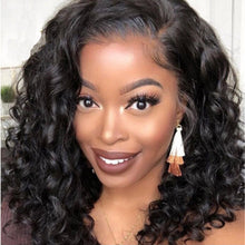 Load image into Gallery viewer, Diamond | Black Medium Long Curly Lace Front Synthetic Hair Wig

