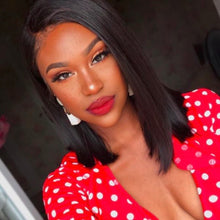 Load image into Gallery viewer, Debra | Black Medium Straight Synthetic Hair Wig