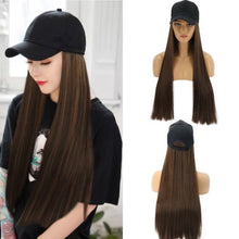 Load image into Gallery viewer, Summerland | Light Brown Long Straight Synthetic Hair Wig Hat with Cap