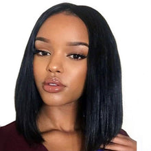 Load image into Gallery viewer, Alexi | Black Medium Long Straight Lace Front Synthetic Hair Wig