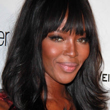 Load image into Gallery viewer, Courtney | Black Medium Long Wavy Synthetic Hair Wig With Bangs