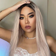 Load image into Gallery viewer, Snow | Ombre Long Straight Synthetic Hair Wig