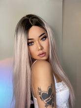 Load image into Gallery viewer, Snow | Ombre Long Straight Synthetic Hair Wig