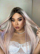 Load image into Gallery viewer, Snow | Ombre Long Straight Synthetic Hair Wig