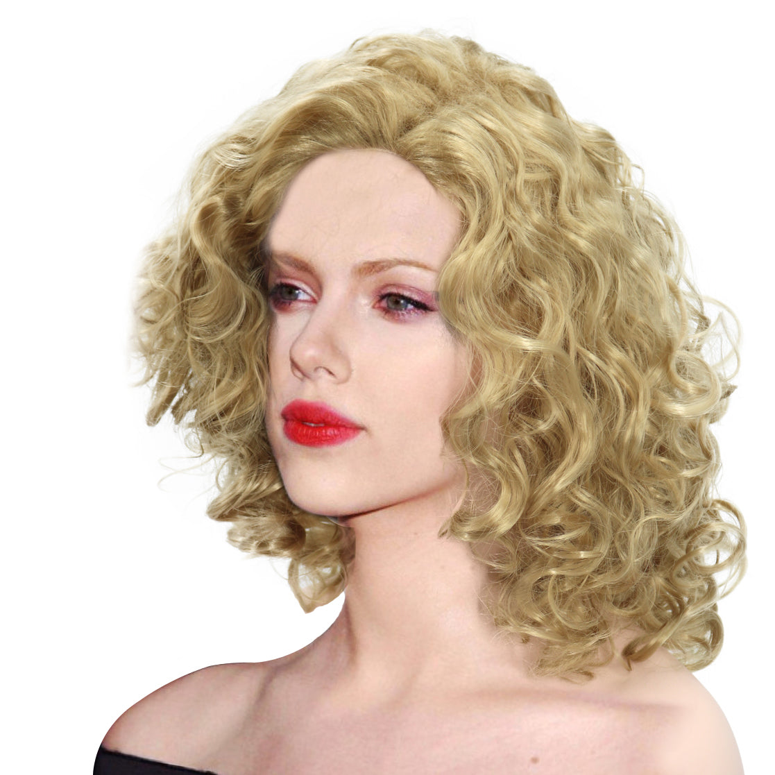 Long curly synthetic wigs best sale