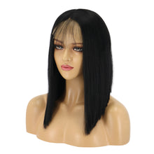 Load image into Gallery viewer, Ario | Black Medium Long Straight Lace Front Synthetic Hair Wig
