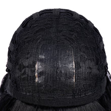 Load image into Gallery viewer, Alisha | Dark Black Long Wavy Synthetic Hair Wig with Bangs
