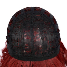 Load image into Gallery viewer, Dreamy | Wine Red Medium Wavy Synthetic Hair Wig
