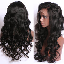 Load image into Gallery viewer, Julie | Black Long Wavy Lace Front Synthetic Hair Wig
