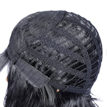 Load image into Gallery viewer, Street Rocker | Black Medium Wavy Synthetic Hair Wig
