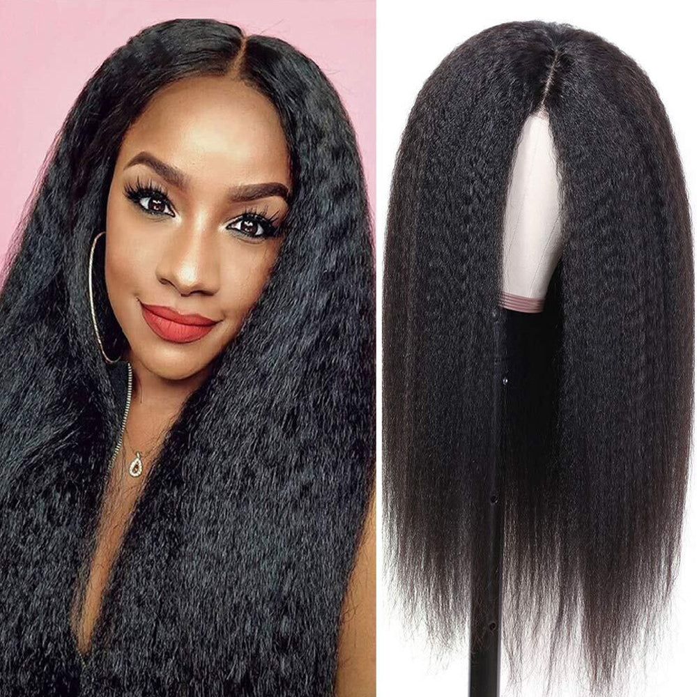 ThousandDreams | Black Long Curly Lace Front Synthetic Hair Wig