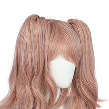 Load image into Gallery viewer, Junko Enoshima |  Pink Long Cute Wavy Synthetic Hair Spike Cosplay Wig with Bangs
