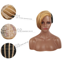 Load image into Gallery viewer, Evyleena | Blonde Short Pixie Cut Wavy Synthetic Hair Wig
