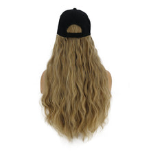Load image into Gallery viewer, Contico | Ash Long Curly Synthetic Hair Wig with Cap Hat
