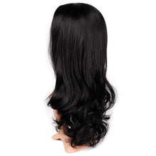 Load image into Gallery viewer, Valentina | Dark Brown Black Long Wavy Synthetic Hair Wig
