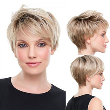 Load image into Gallery viewer, Paula | Blonde Short Pixie Cut Wavy Synthetic Hair Wig
