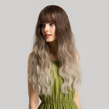 Load image into Gallery viewer, Funseeker | Ombre Long Curly Synthetic Hair Wig with Bangs
