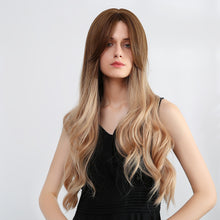 Load image into Gallery viewer, Jill | Blonde Long Wavy Synthetic Hair Wig with Bangs

