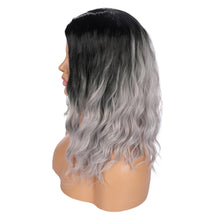 Load image into Gallery viewer, Silvery | Ash Blonde Long Curly Synthetic Hair Wig
