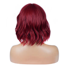 Load image into Gallery viewer, Street Rocker | Red Medium Wavy Synthetic Hair Wig
