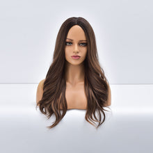 Load image into Gallery viewer, Sabrina | Brown Long Wavy Synthetic Hair Wig
