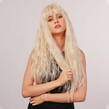 Load image into Gallery viewer, OOTD | Blonde Long Curly Synthetic Hair Wig with Bangs
