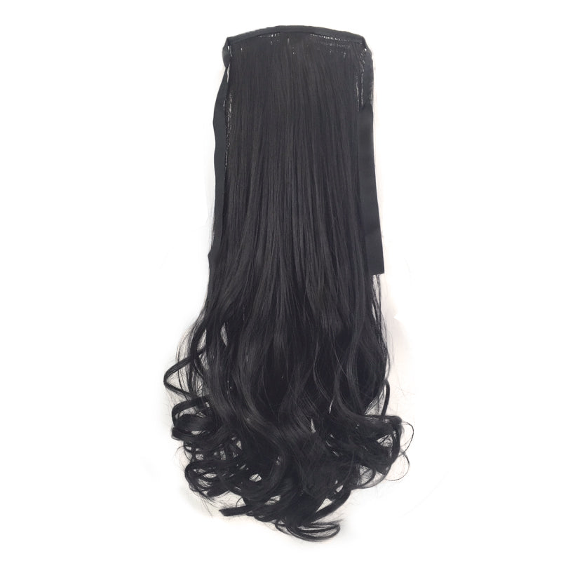 Twinko | Black Blonde Brown Long Wavy Synthetic Hair Extension Pony Tail
